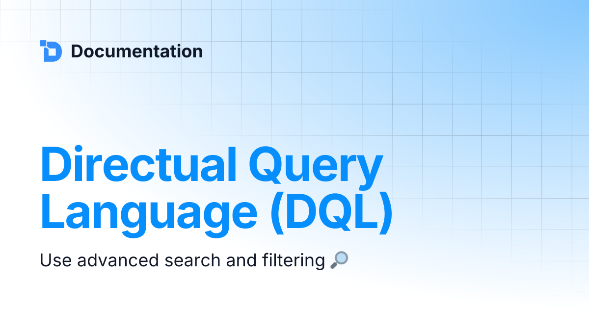 Directual Query Language (DQL) | Documentation
