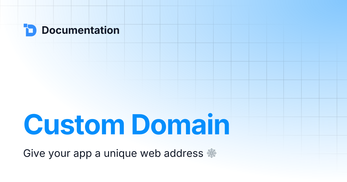Custom Domain | Documentation